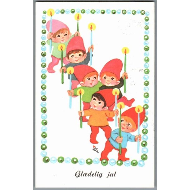 Illa - Gldelig Jul - Stender 151 d00 327 - Postkort - Brugt