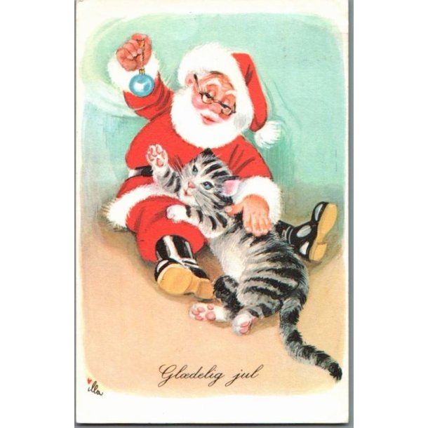 Illa - Gldelig Jul - Stender 151 D00 248 - Postkort - Brugt