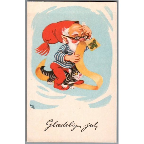 Illa - Gldelig Jul - 5109/131 - Postkort - Brugt