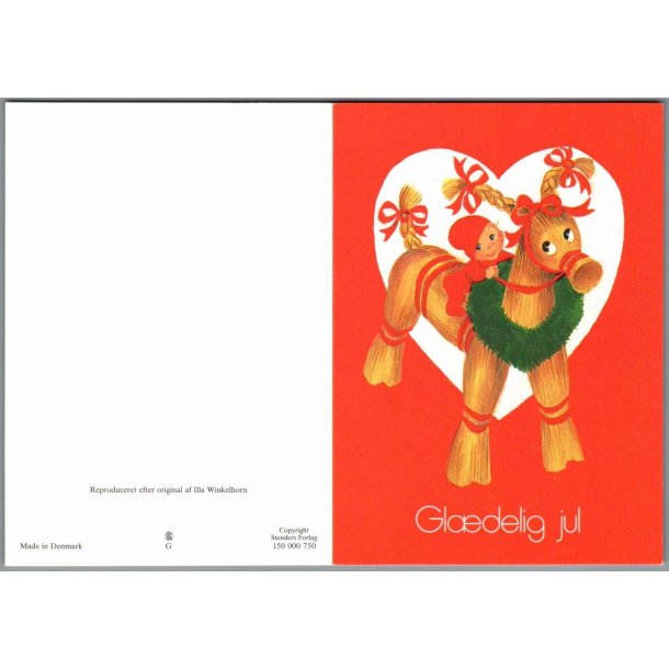 Illa - Gldelig Jul - Dobbeltkort - Stender 158 000 750
