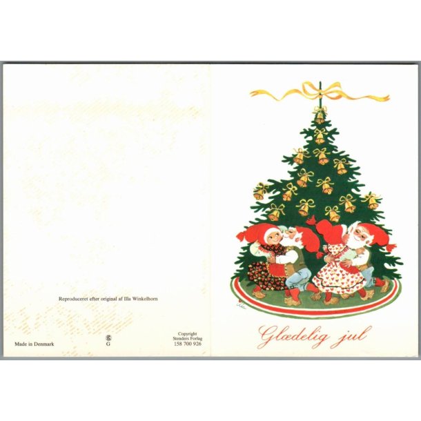 Illa - Gldelig Jul - Dobbeltkort - Stender 158 700 926