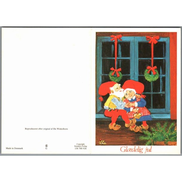 Illa - Gldelig Jul - Dobbeltkort - Stender 158 700 926