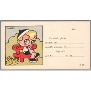 Ely Gross - Invitationskort - Foldeudkort