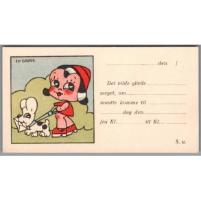 Ely Gross - Invitationskort - Foldeudkort