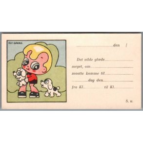 Ely Gross - Invitationskort - Foldeudkort