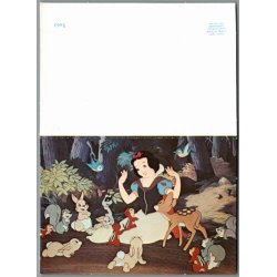 Walt Disney - Invitationskort/Svarkort - Snehvide