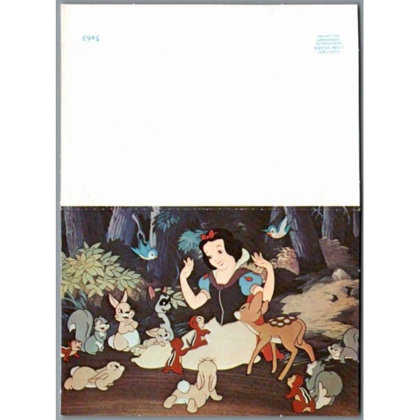 Walt Disney - Invitationskort/Svarkort - Snehvide