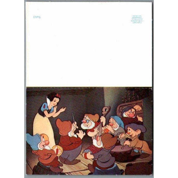 Walt Disney - Invitationskort/Svarkort - Snehvide