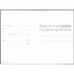 Walt Disney - Invitationskort/Svarkort - Snehvide