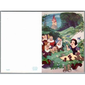 Walt Disney - Invitationskort/Svarkort - Snehvide