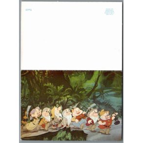 Walt Disney - Invitationskort/Svarkort - Snehvide