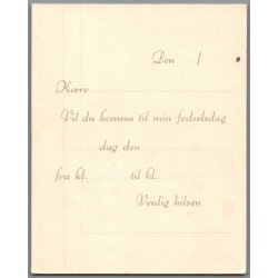 Invitationskort - Davy Crockett