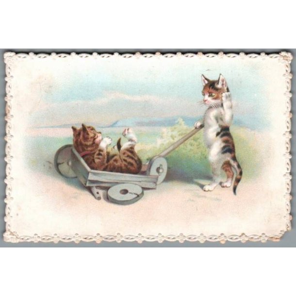 Lyknskningskort - Foldeudkort - Svagt hjrne !!