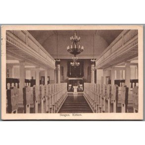 Skagen - Kirken - Postkort - Brugt
