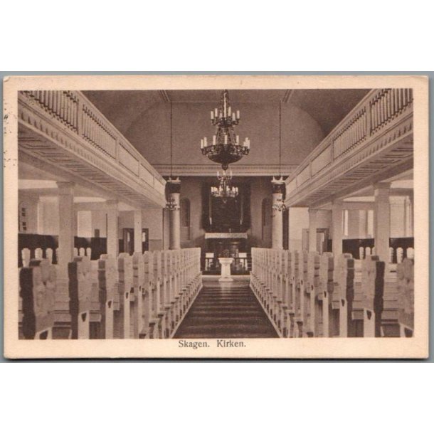 Skagen - Kirken - Postkort - Brugt
