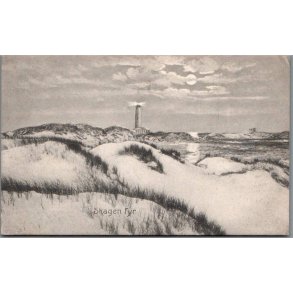 Skagen Fyr - Postkort - Brugt