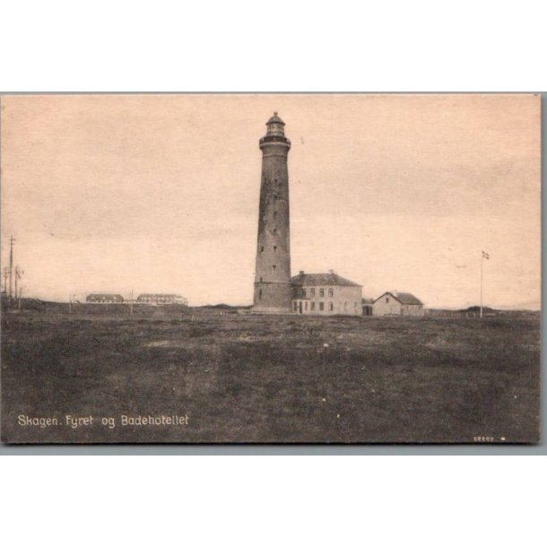Skagen - Badehotellet og Fyret - Postkort - Ubrugt