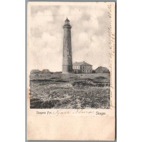 Skagen Fyr - Postkort - Brugt