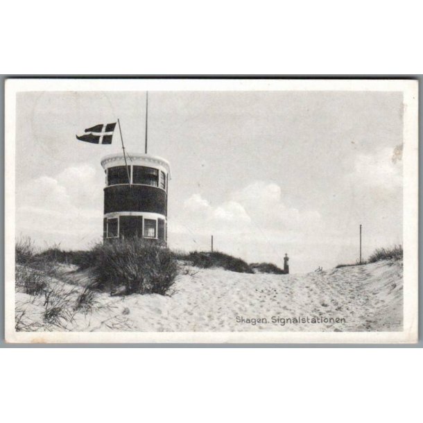 Skagen - Signalstationen - Postkort -  Brugt