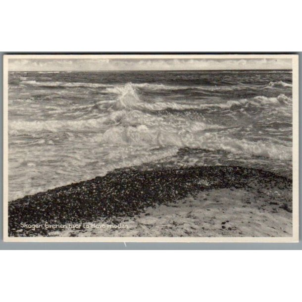 Skagen - Grenen hvor to have m�des - Postkort - Ubrugt