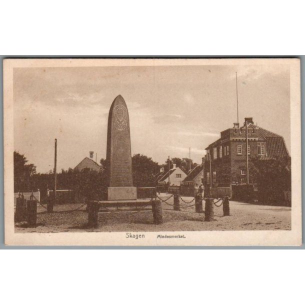 Skagen - Mindesm�rket - Postkort - Ubrugt