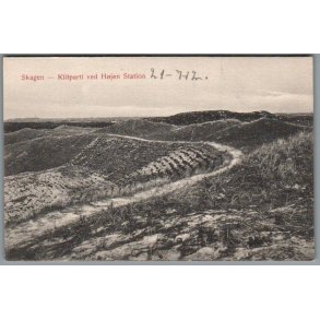 Skagen - Klitparti ved H�jen Station - Postkort - Ubrugt