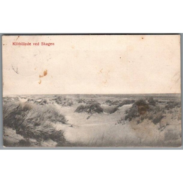 Klitbillede ved Skagen - Postkort - Brugt
