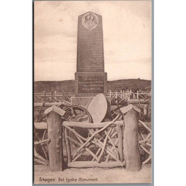 Skagen - Den tyske Monument - Postkort - Ubrugt