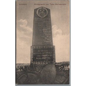 Skagen - Mindesm�rke over Tyske Marinesoldater - Postkort - Ubrugt
