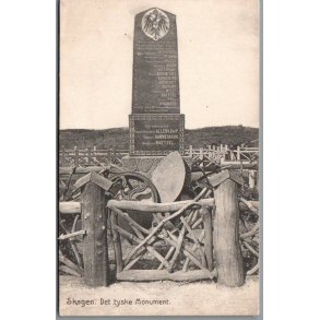 Skagen - Den tyske Monument - Postkort - Brugt