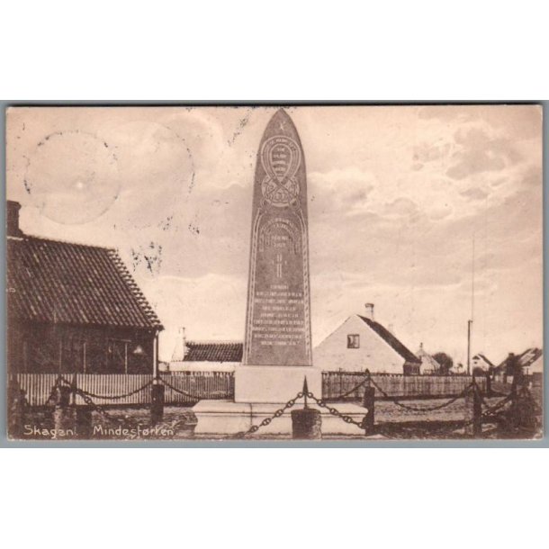 Skagen - Mindesttten - Postkort - Brugt