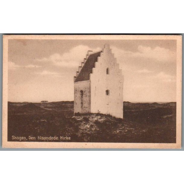 Skagen - Den tilsandede Kirke - Postkort - Brugt