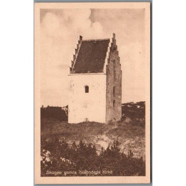 Skagen gamle tilsandede Kirke - Postkort - Ubrugt