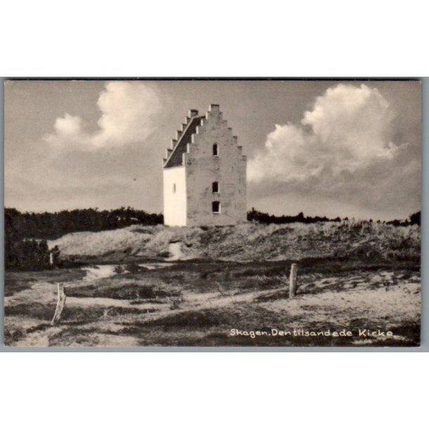 Skagen - Den tilsandede Kirke - Postkort - Brugt