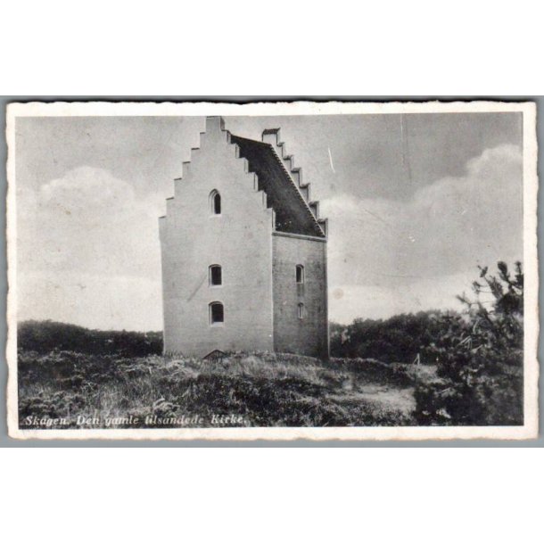 Skagen - Den gamle tilsandede Kirke - Postkort - Ubrugt