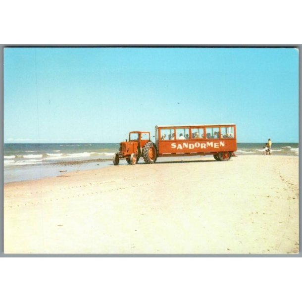 Skagen - Sandormen p� grenens yderste spids - Postkort - Brugt