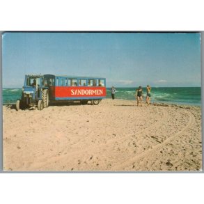 Skagen - Sandormen p� grenens yderste spids - Postkort - Brugt