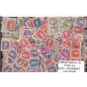 Danmark 100 g. Christian d. 10 - Type CA - Klip og Afvasket
