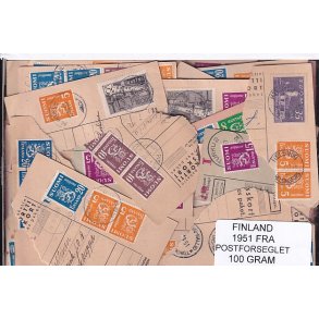 Finland 100 g. Fra Postforseglet Kilovarer 1951