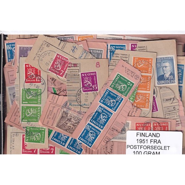 Finland 100 g. Fra Postforseglet Kilovarer 1951