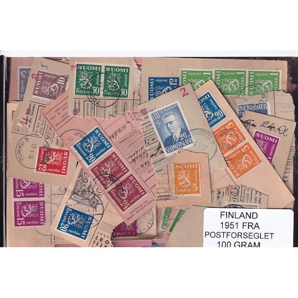 Finland 100 g. Fra Postforseglet Kilovarer 1951