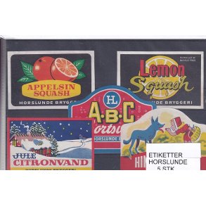 Etiketter - Horslunde 5 Stk.