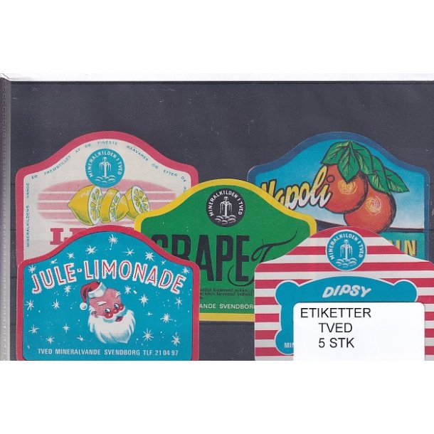 Etiketter - Tved - 5 Stk.