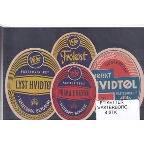 Etiketter - Vesterborg 4 Stk.
