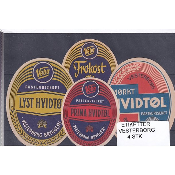 Etiketter - Vesterborg 4 Stk.