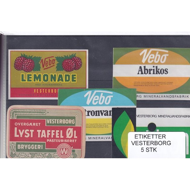 Etiketter - Vesterborg 5 Stk.
