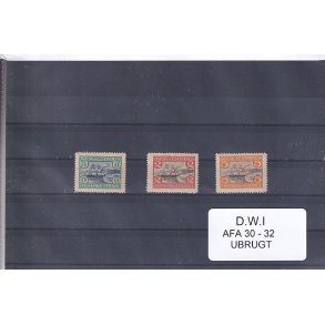 Dansk Vestindien Samling - AFA 30 - 32 - Ubrugt