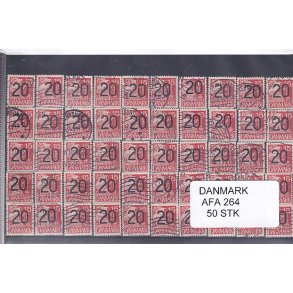 Danmark - Afa 264 - 50 Stk.  - Stemplet