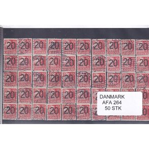 Danmark - Afa 264 - 50 Stk.  - Stemplet