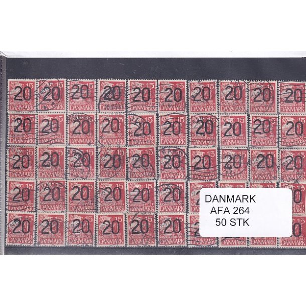 Danmark - Afa 264 - 50 Stk.  - Stemplet